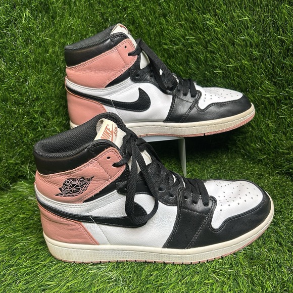 Jordan Other - Nike Air Jordan 1 Retro High OG Rust Pink Black White 861428-101 Mens 8.5